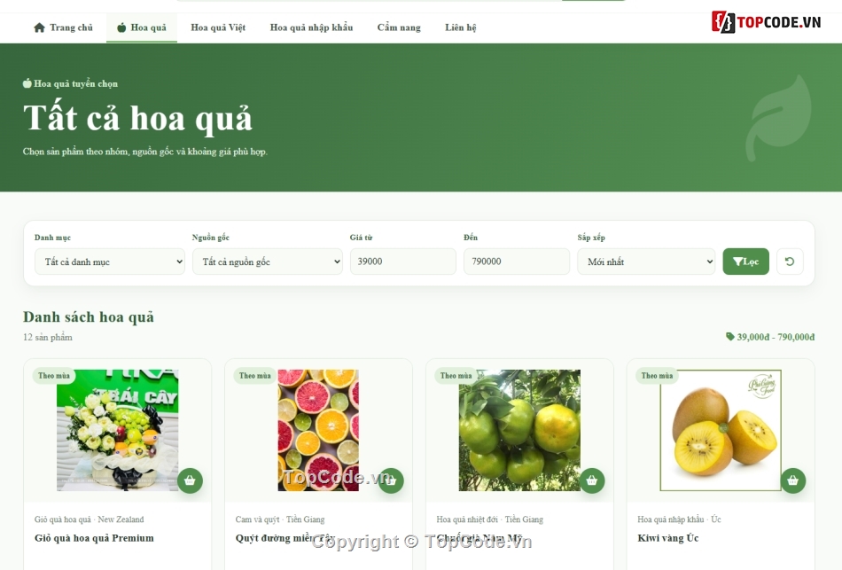 website,bán hoa,hệ thống